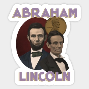 Abraham Lincoln 16th President Gangsta rap band bootleg Sticker